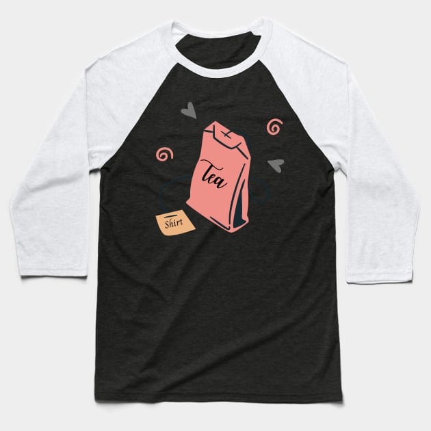 Tea Shirt Baseball T-Shirt by Cation Studio